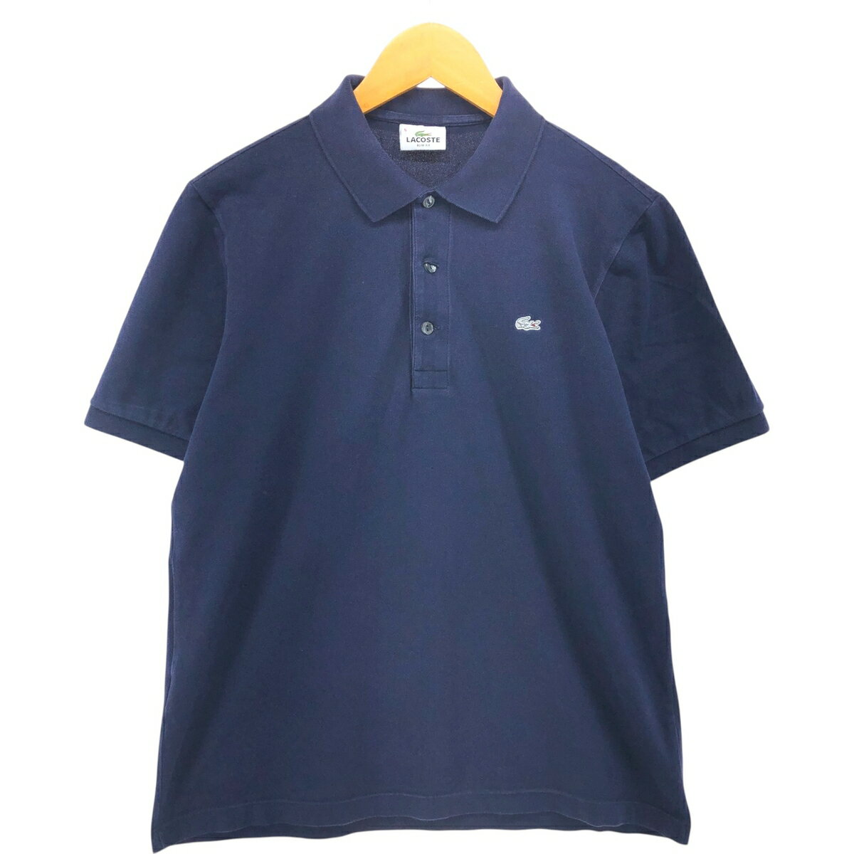 古着 ラコステ LACOSTE SLIM FIT 半袖 ポ