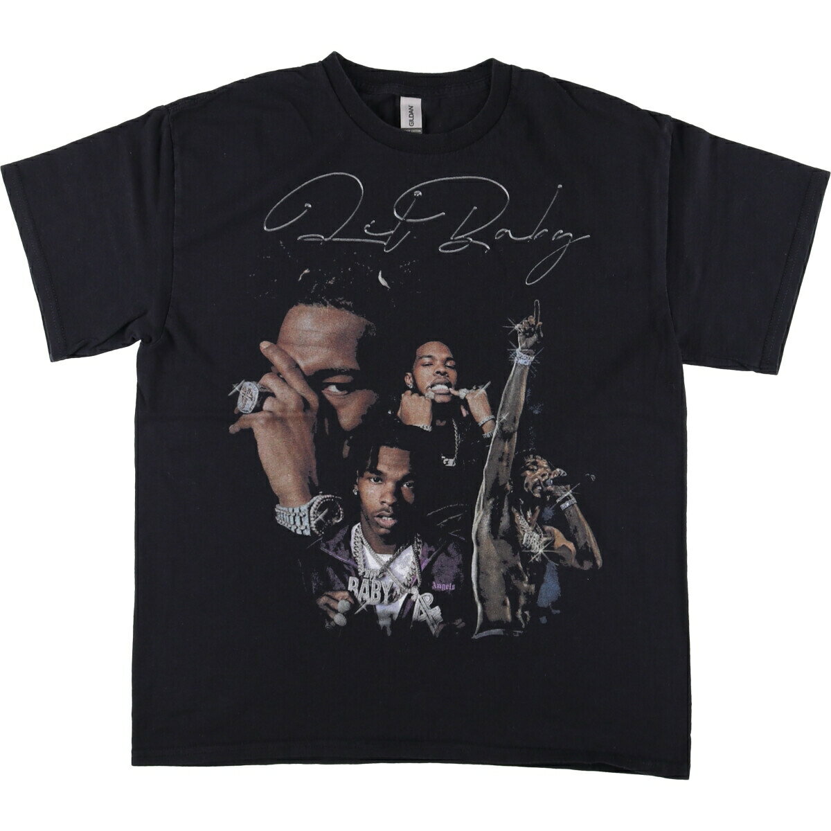 古着 ギルダン GILDAN LIL BABY リルベイビー ラップTシャツ ラップT メンズL相当 /eaa548276 【中古】 【250615】