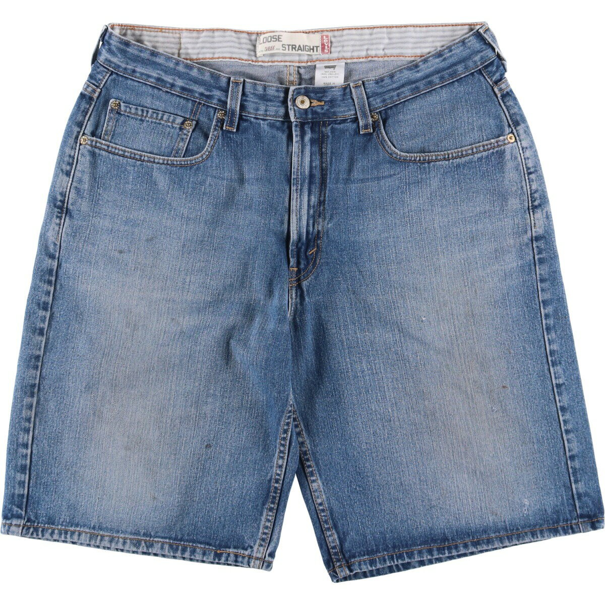 古着 リーバイス Levi's 569 LOOSE STRAIGHT デニムショーツ ハーフパンツ メンズw36相当 /eaa548290 【中古】 【250613】 【SS2603_30】 ブルー系 春夏秋
