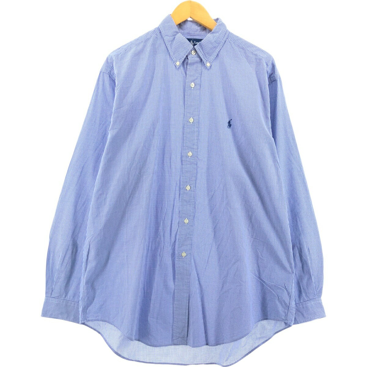 古着 ラルフローレン Ralph Lauren YARMOUTH 長袖 ボタンダウンチェックシャツ メンズL相当 /eaa548328 【中古】 【250516】