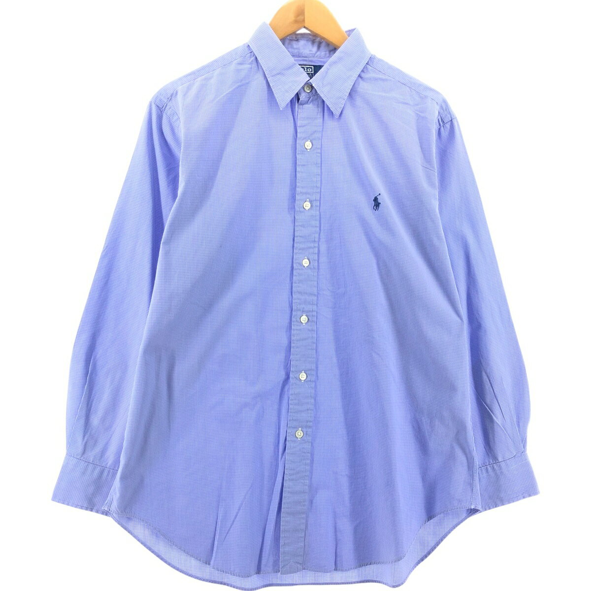 Rakuten - 古着 ラルフローレン Ralph Lauren POLO by Ralph Lauren ANDREW 長袖 コットンチェックシャツ メンズL相当 レギュラーカラー /eaa548333 【中古】 【250516】 【SS2603_10】