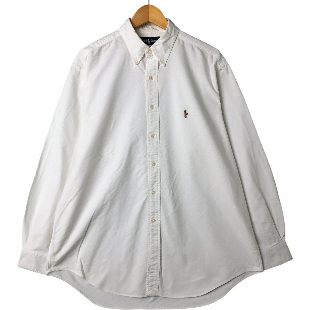 Rakuten - 古着 ラルフローレン Ralph Lauren YARMOUTH 長袖 ボタンダウンシャツ メンズL相当 /eaa548378 【中古】 【250518】 【NL2503】 【SS2603_10】