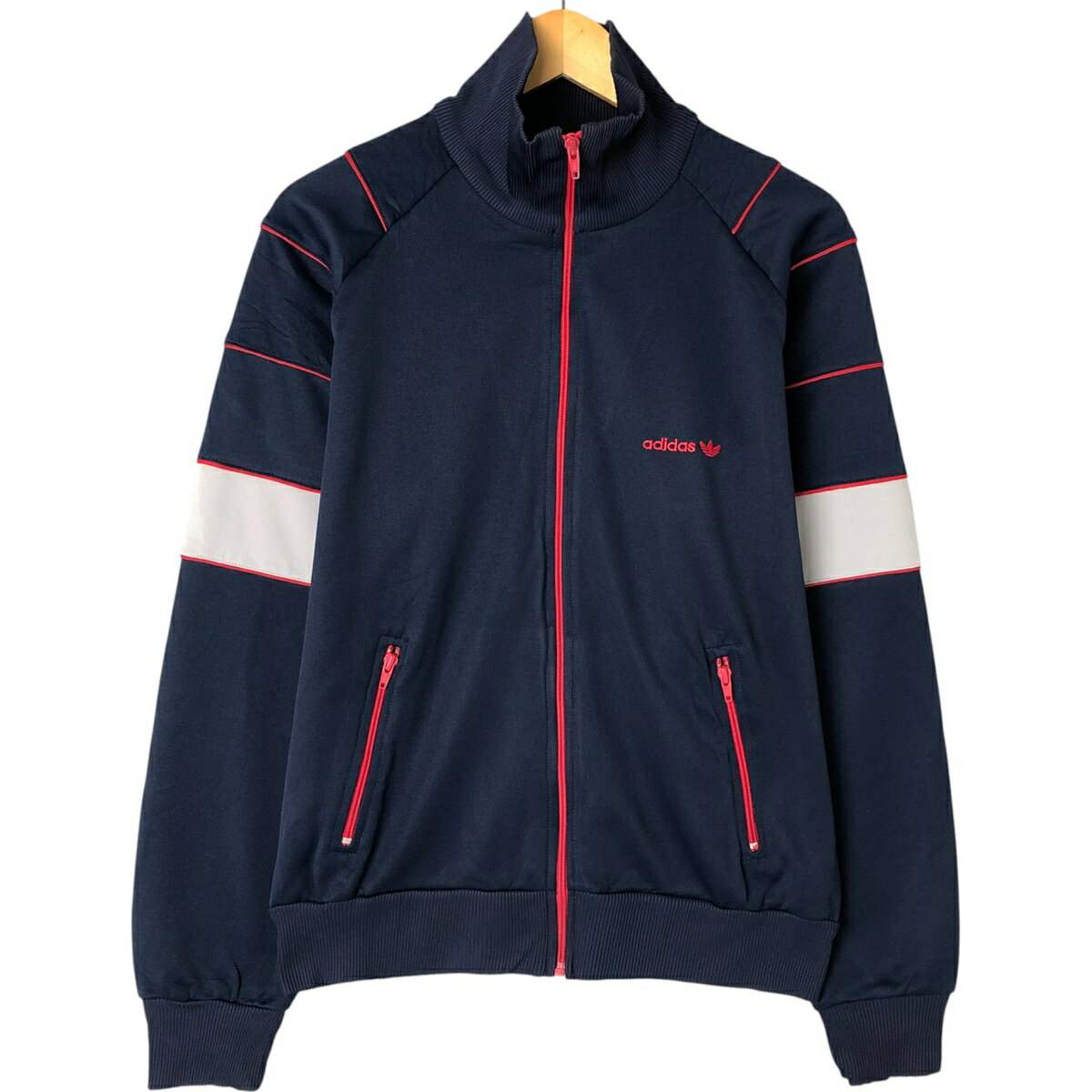 樂天商城 - 古着 80'S アディダス adidas ジャージパーカー トラックジャケット メンズL相当 ヴィンテージ /eaa548551 【中古】 【250602】 【NL2503】 【Elulu/エルル】 【SS2603_10】