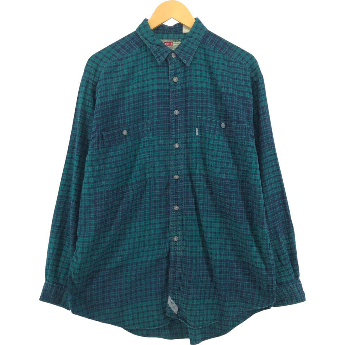 古着 90'S リーバイス Levi's 長袖 フランネルチェックシャツ メンズL相当 ヴィンテージ /eaa548576 【中古】 【250620】 【SS2603_10】