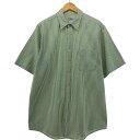 古着 90'S レインスプーナー REYNSPOONER 水着タグ ビキニタグ シアサッカー 半袖 ストライプシャツ メンズL相当 ヴィンテージ /eaa548672 【中古】 【250516】