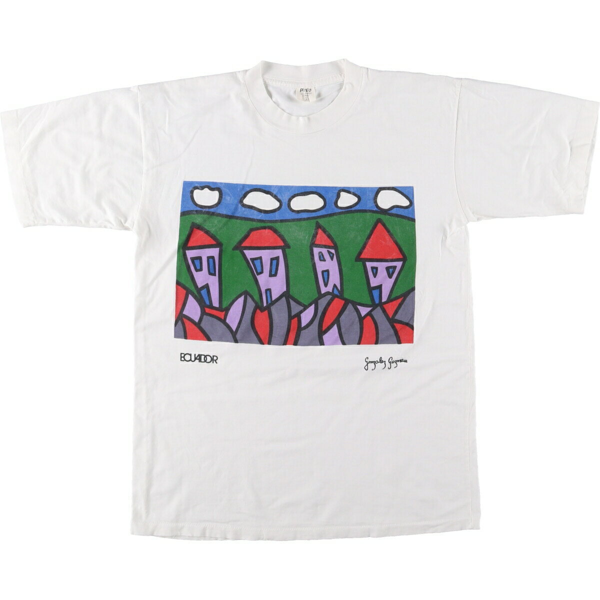 Rakuten - 古着 PINTO プリント アートTシャツ メンズL相当 ヴィンテージ /eaa548850 【中古】 【250516】 【SS2603_30】