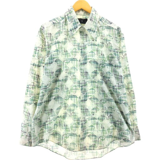 古着 ~70'S 総柄 襟芯入り 長袖 ポリシャツ メンズL相当 ヴィンテージ /eaa549098 【中古】 【250513】 古着 ~70'S 総柄 襟芯入り 長袖 ポリシャツ メンズL相当 ヴィンテージ /eaa549098 【中古】 【250513】
