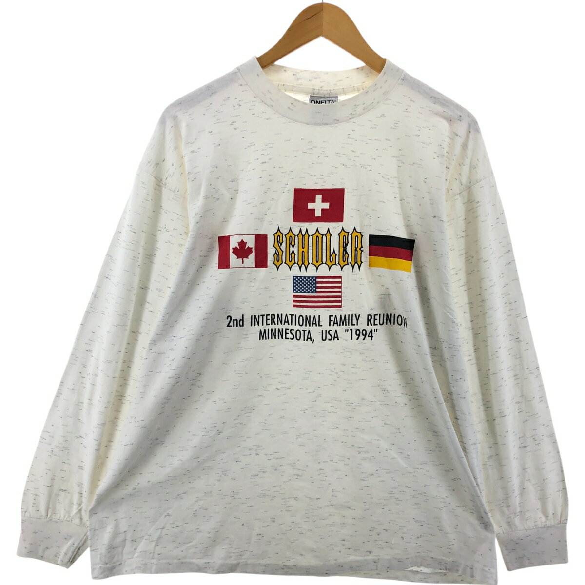 乐天商城 - 古着 90'S オニータ ONEITA ロングTシャツ ロンT USA製 メンズXL相当 ヴィンテージ /eaa549284 【中古】 【250517】 【SS2606_50】
