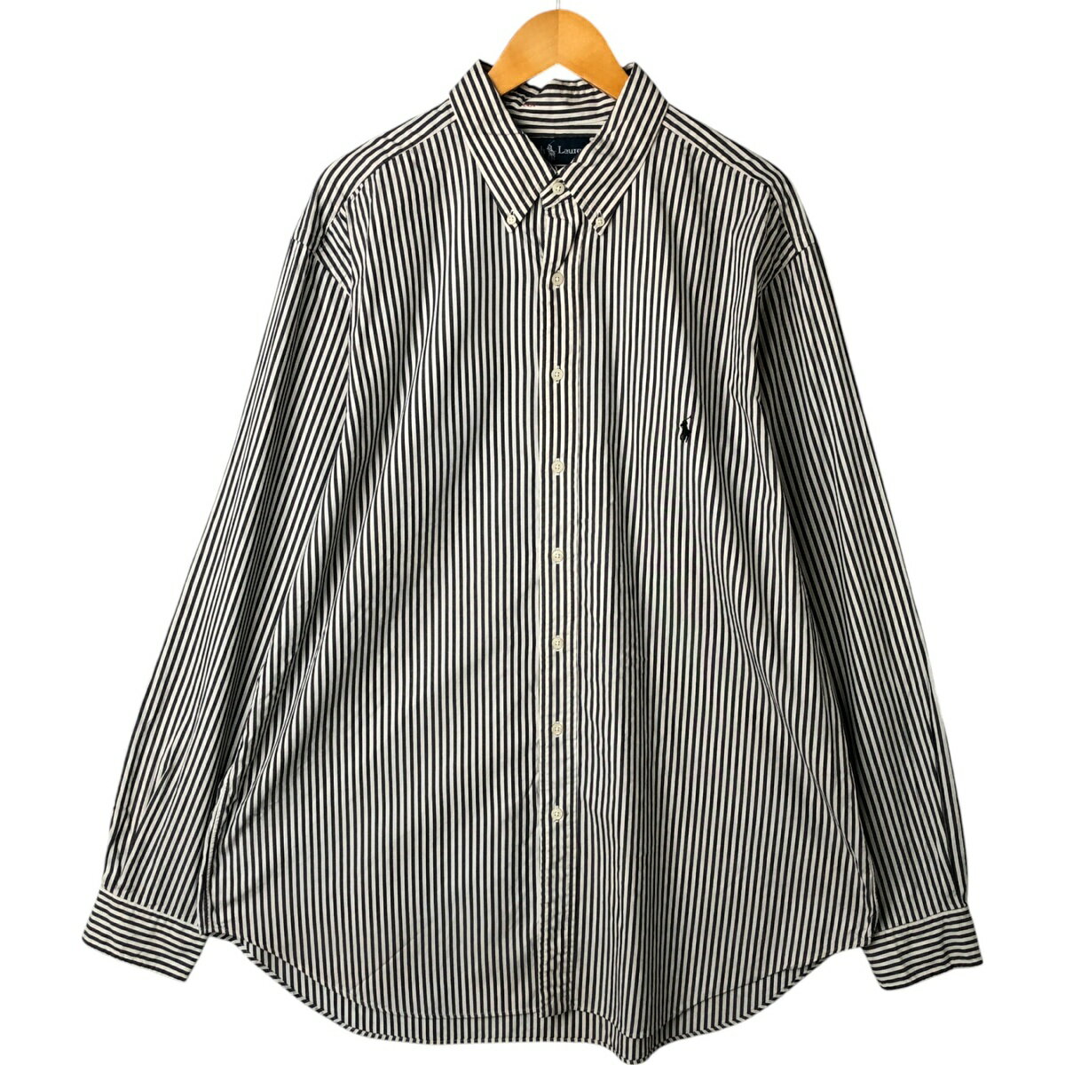 古着 ラルフローレン Ralph Lauren CLASSIC FIT 長袖 ボタンダウンストライプシャツ メンズXL相当 /eaa549316 【中古】 【250511】 【NL2503】 【ss2601_10】