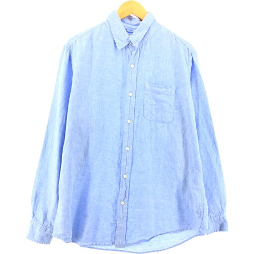 古着 90~00'S エルエルビーン L.L.Bean SLIGHTLY FITTED 長袖 リネンシャツ メンズL相当 ヴィンテージ /eaa549385 【中古】 【250517】
