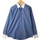 古着 ブルックスブラザーズ Brooks Brothers Est.1818 ストライプ柄 クレリックシャツ メンズL相当 /eaa549405 【中古】 【250517】 【NL2503】(4)
