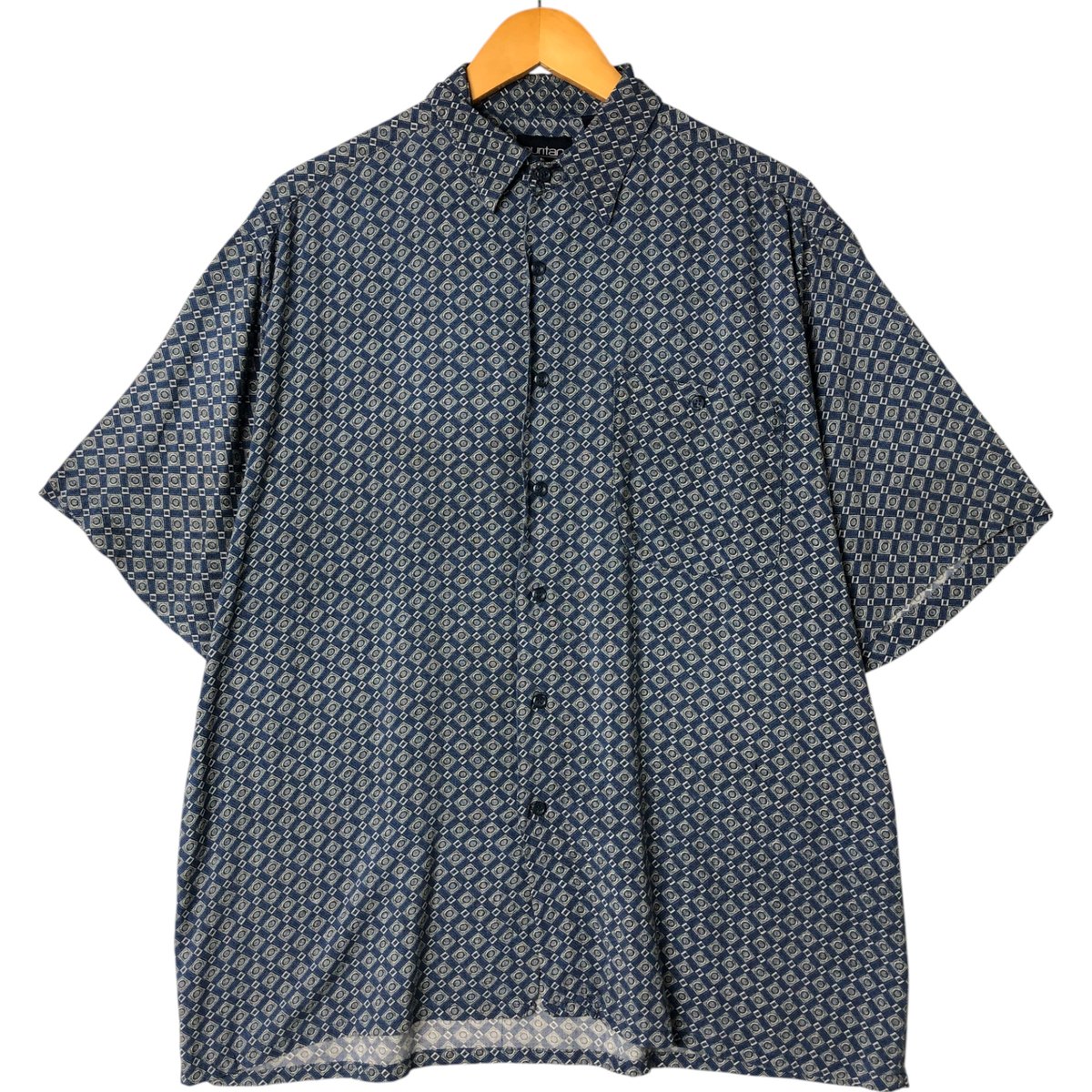 Rakuten - 古着 puritan 総柄 半袖 レーヨンシャツ ボックスシャツ メンズM相当 /eaa549714 【中古】 【250522】 【SS2603_30】
