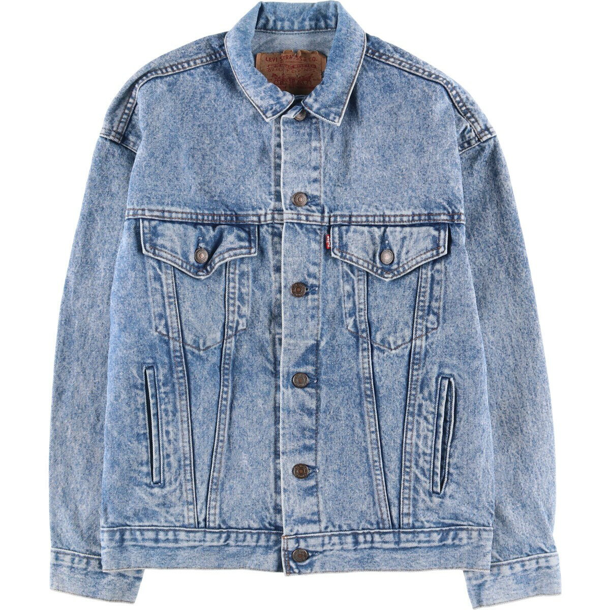 古着 90'S リーバイス Levi's 57508-0717 ケミカルウォッシュ デニムジャケット Gジャン カナダ製 メンズM相当 ヴィンテージ /eaa549926 【中古】 【250521】