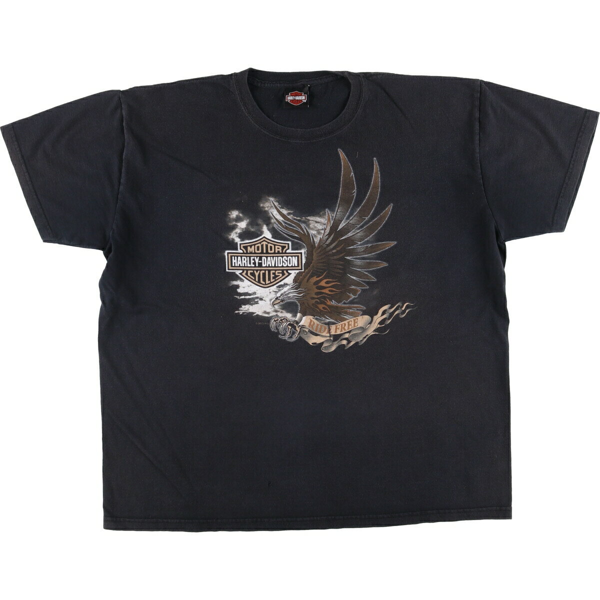 古着 ハーレーダビッドソン Harley-Davidson 鷲柄 イーグル柄 モーターサイクル バイクTシャツ メンズXXL相当 /eaa549944 【中古】 【250520】 【SS2509_30】(4.0)