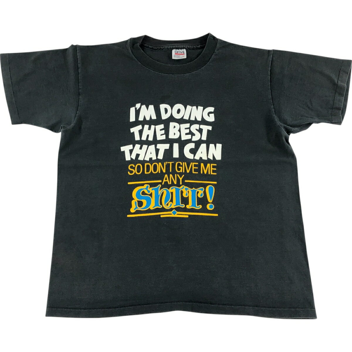 古着 90'S アンビル Anvil メッセージプリントTシャツ USA製 メンズL相当 ヴィンテージ /eaa549962 【中古】 【250518】 【SS2603_30】