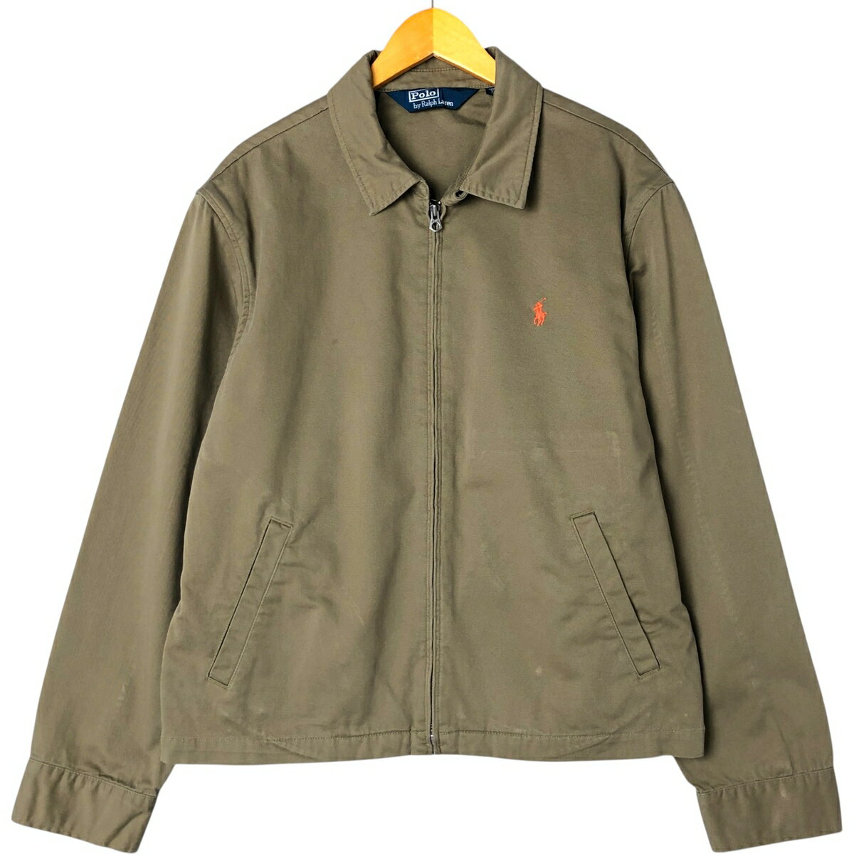 古着 ラルフローレン Ralph Lauren POLO by Ralph Lauren スイングトップ スポーツジャケット メンズXL相当 /eaa550196 【中古】 【250524】 【NL2503】 【SS2603_10】 ベージュ系 春秋冬