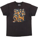古着 NARUTO SHIPPUDEN ナルト疾風伝 うずまきナルト アニメ キャラクタープリントTシャツ メンズXL相当 /eaa550239 【中古】 【250519】