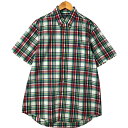 古着 ラルフローレン Ralph Lauren CUSTOM FIT 半袖 ボタンダウン チェックシャツ メンズL相当 /eaa550519 【中古】 【250519】 【NL2503】(4)