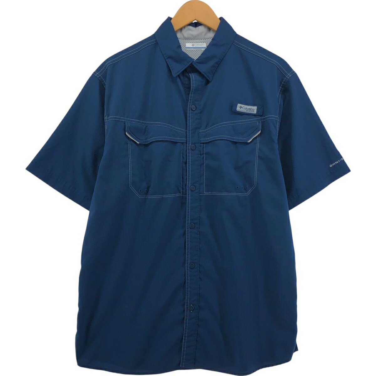 Rakuten - 古着 コロンビア Columbia OMNI-SHIELD 半袖 フィッシングシャツ メンズM相当 /eaa550546 【中古】 【250518】 【SS2603_30】