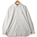 古着 ラルフローレン Ralph Lauren CLASSIC FIT 長袖 ボタンダウンシャツ メンズXL相当 /eaa550577 【中古】 【250519】 【NL2503】(4)