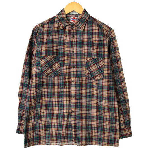 古着 80~90'S ディッキーズ Dickies 長袖 ライトネルチェックシャツ ボックスシャツメンズM相当 ヴィンテージ /eaa550660 【中古】 【250525】【NL2503】 古着 80~90'S ディッキーズ Dickies 長袖 ライトネルチェックシャツ ボックスシャツメンズM相当 ヴィンテージ /eaa550660 【中古】 【250525】【NL2503】
