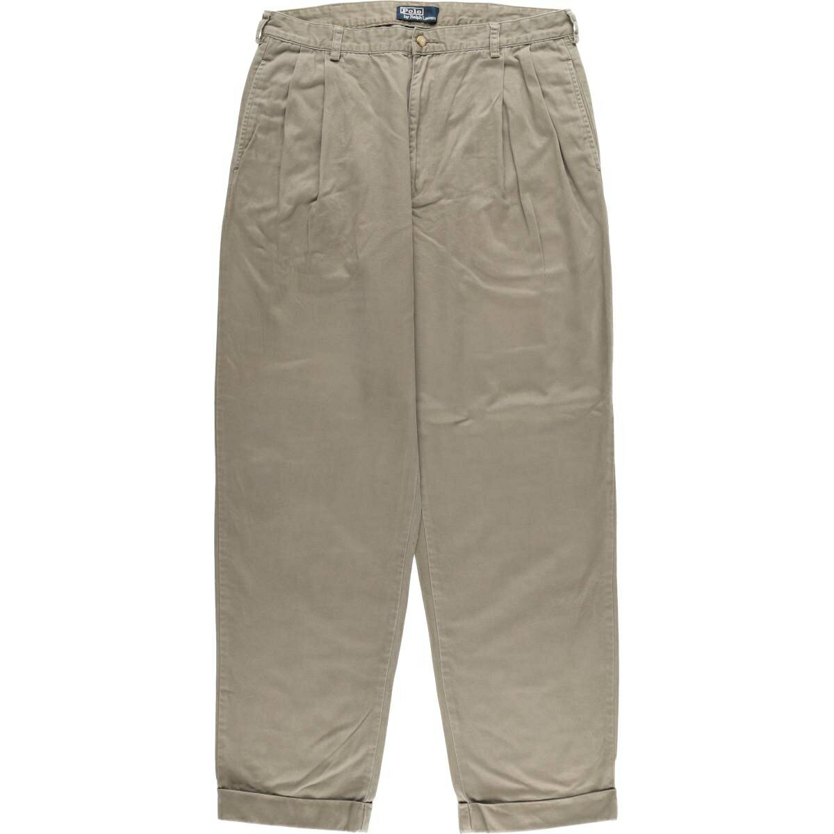 古着 ラルフローレン Ralph Lauren POLO by Ralph Lauren ツータック チノパンツ メンズw34相当 /eaa550822 【中古】 【250521】