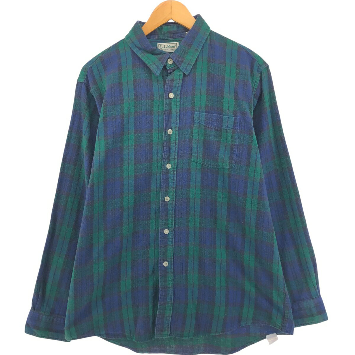 Rakuten - 古着 70~80'S エルエルビーン L.L.Bean ブラックウォッチチェック 長袖 ライトネルチェックシャツ USA製 メンズL相当 ヴィンテージ /eaa551070 【中古】 【250525】 【SS2603_30】