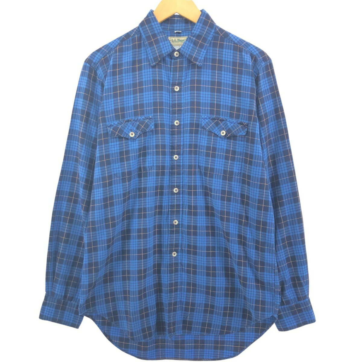 Rakuten - 古着 70~80'S エルエルビーン L.L.Bean 長袖 ライトネルチェックシャツ USA製 メンズL相当 ヴィンテージ /eaa551072 【中古】 【250525】 【SS2606_50