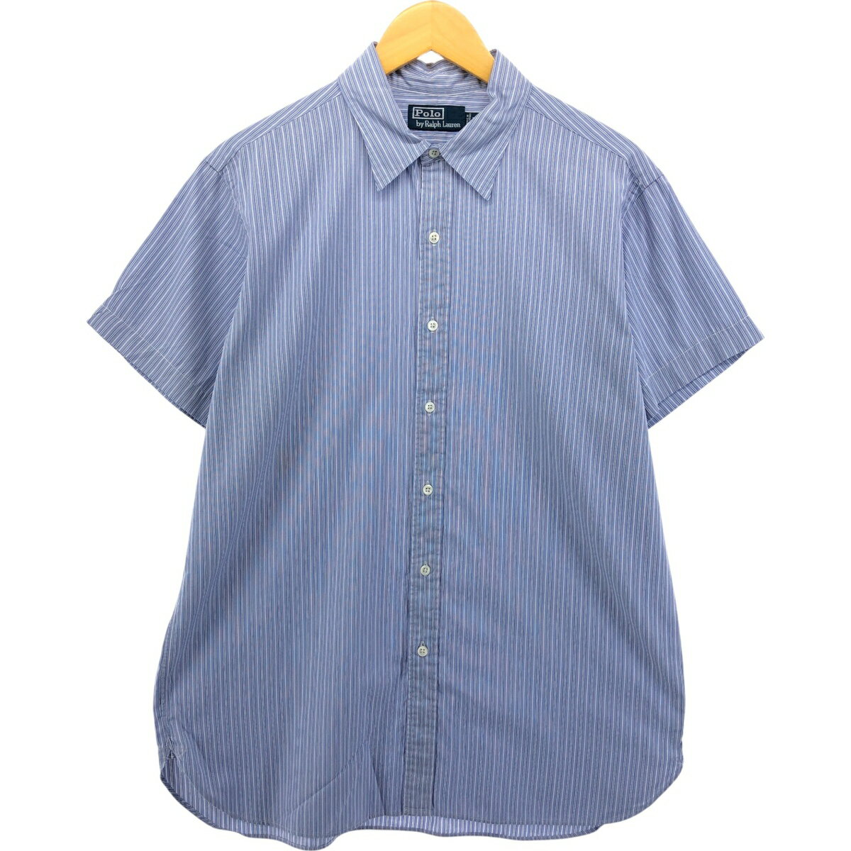 Rakuten - 古着 ラルフローレン Ralph Lauren POLO by Ralph Lauren 半袖 ストライプシャツ メンズL相当 /eaa551181 【中古】 【250529】 【SS2603_10】