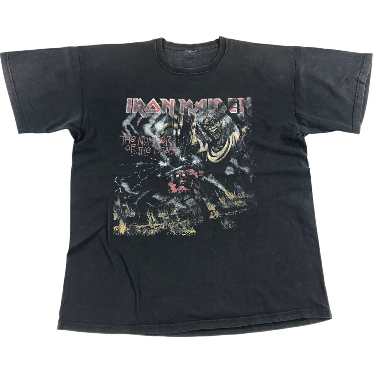 Rakuten - 古着 IRON MAIDEN アイアンメイデン バンドTシャツ バンT メンズXL相当 /eaa551254 【中古】 【250523】 【SS2603_30】 ブラック系 春夏秋
