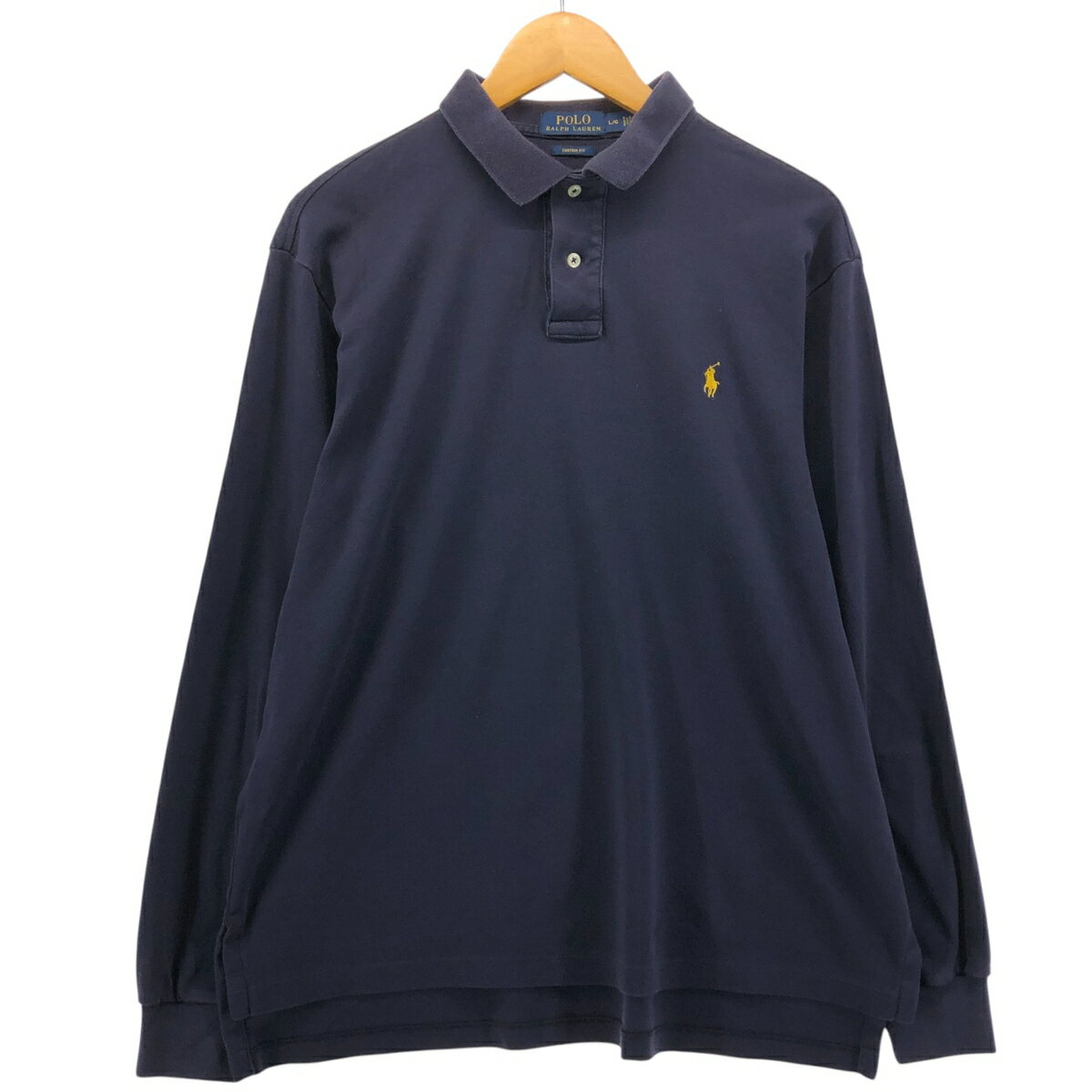 古着 ラルフローレン Ralph Lauren POLO RALPH LAUREN CUSTOM FIT 長袖 ポロシャツ メンズL相当 /eaa551387 【中古】 【250520】 【ss2..