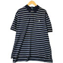 古着 ラルフローレン Ralph Lauren POLO by Ralph Lauren 半袖 ボーダー ポロシャツ メンズXXL相当 /eaa551516 【中古】 【250526】 【NL2503】