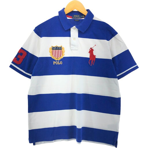古着 ラルフローレン Ralph Lauren POLO RALPH LAUREN CLASSIC FIT ビッグポニー 半袖 ボーダー ポロシャツ メンズL相当 /eaa551573 【中古】 【250601】 古着 ラルフローレン Ralph Lauren POLO RALPH LAUREN CLASSIC FIT ビッグポニー 半袖 ボーダー ポロシャツ メンズL相当 /eaa551573 【中古】 【250601】