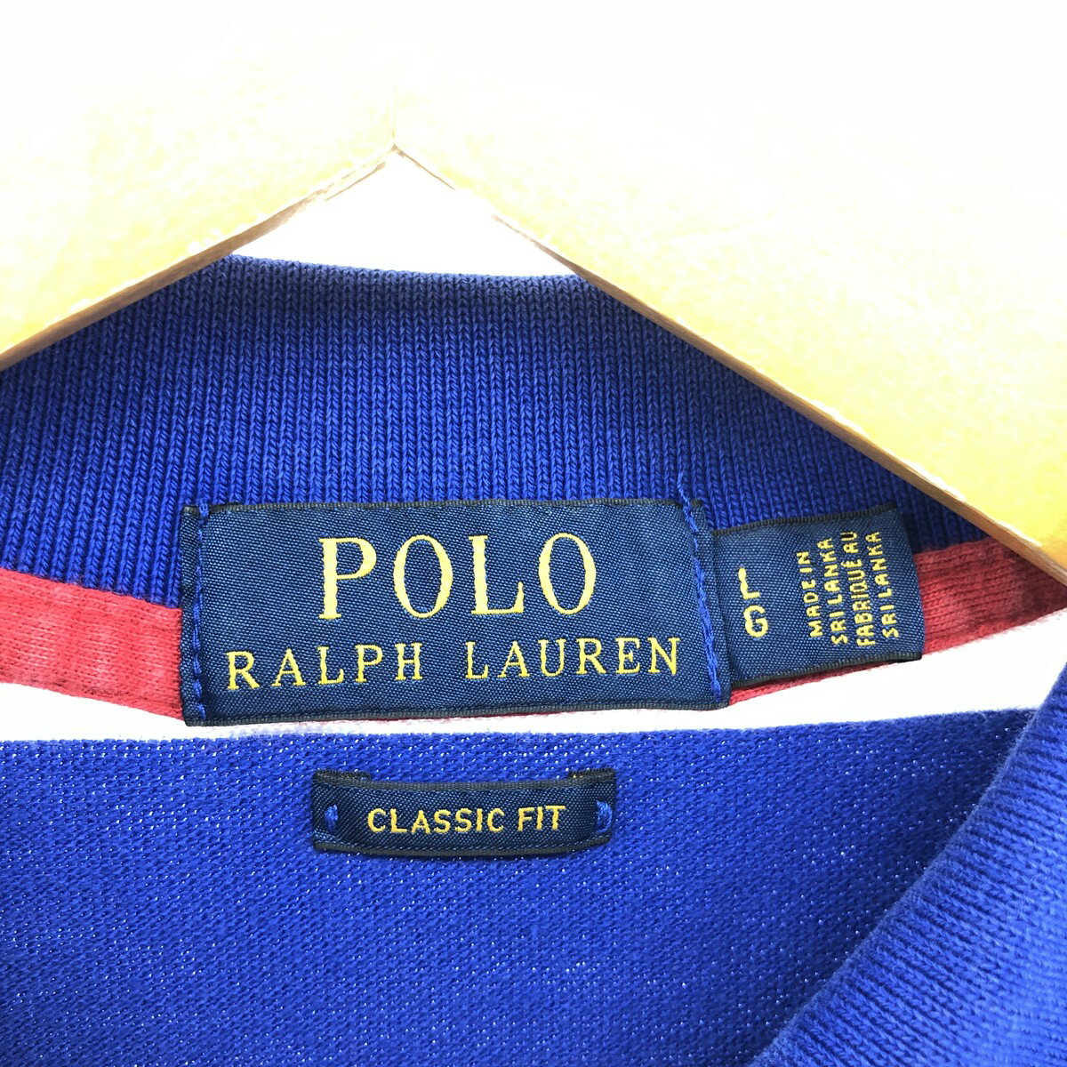 古着 ラルフローレン Ralph Lauren POLO RALPH LAUREN CLASSIC FIT ビッグポニー 半袖 ボーダー ポロシャツ メンズL相当 /eaa551573 【中古】 【250601】