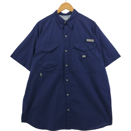 古着 コロンビア Columbia PFG OMNI-SHADE 隠しボタンダウン 半袖 フィッシングシャツ メンズXXL相当 /eaa551881 【中古】 【250526】 【SS2509_30】