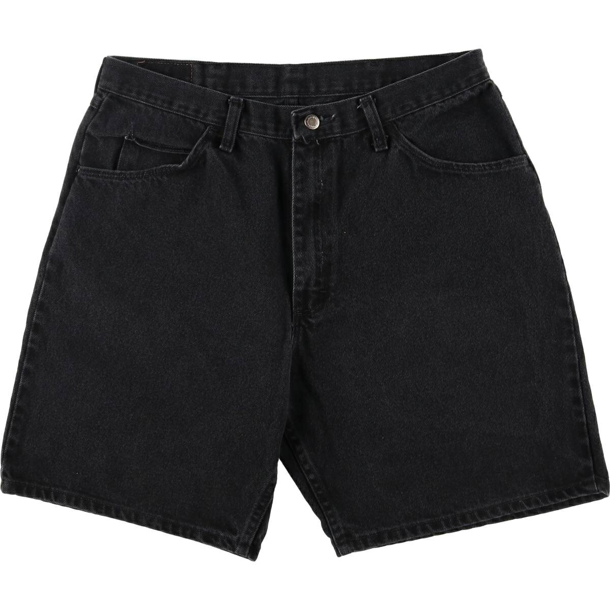 古着 00'S ラングラー Wrangler RELAXED FIT ブラックデニムショーツ ショートパンツ メンズw35相当 /eaa552015 【中古】 【250524】 【SS2509_30】