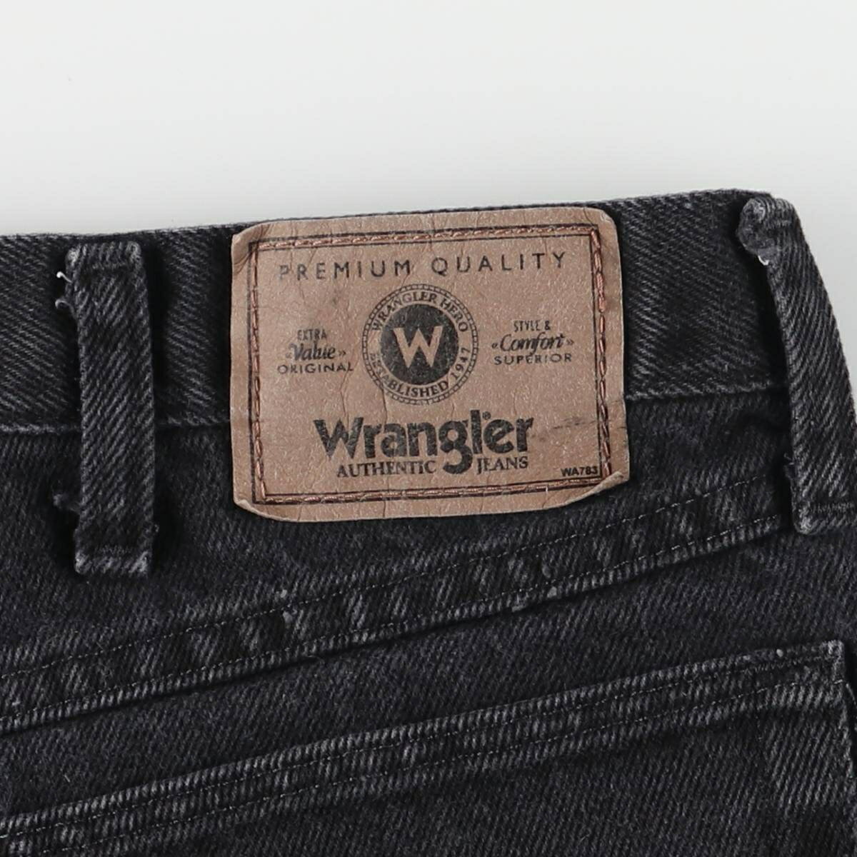 古着 00'S ラングラー Wrangler RELAXED FIT ブラックデニムショーツ ショートパンツ メンズw35相当 /eaa552015 【中古】 【250524】 【SS2509_30】