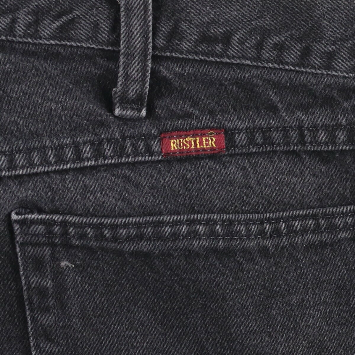古着 ラスラー RUSTLER ブラックデニム ストレートデニムパンツ メンズw36相当 /eaa552076 【中古】 【250602】 【SS2509_30】