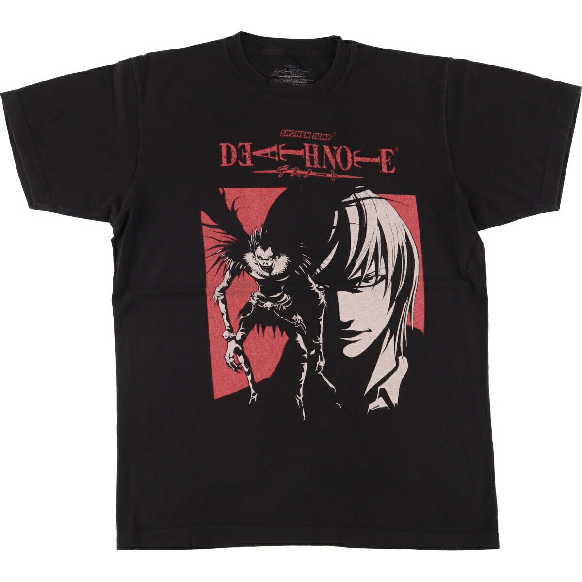 古着 DEATH NOTE デスノート L リューク アニメ キャラクタープリントTシャツ メンズM相当 /eaa552204 【中古】 【250524】