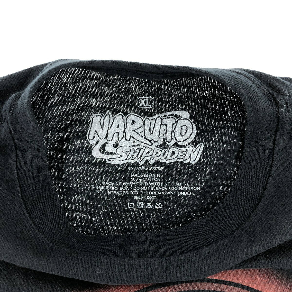 古着 NARUTO SHIPPUDEN ナルト疾風伝 うちはイタチ アニメ キャラクタープリントTシャツ メンズXL相当 /eaa552206 【中古】 【250601】 【SS2509_30】