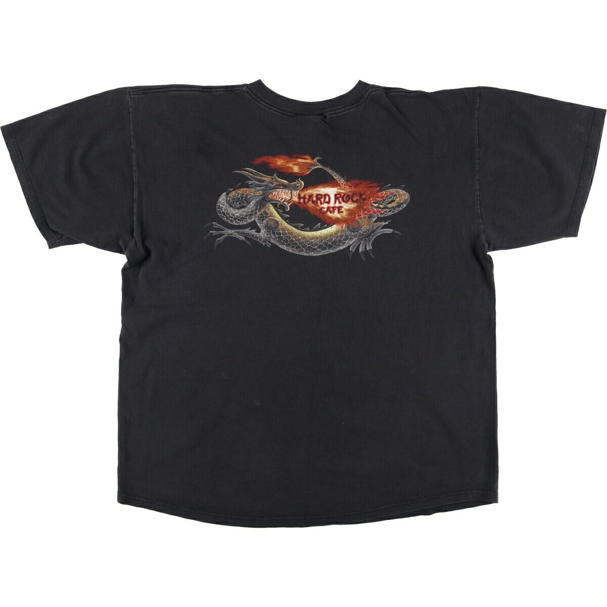 古着 HARD ROCK CAFE ハードロックカフェ 龍柄 ドラゴン柄 アドバタイジングTシャツ メンズXL相当 /eaa552370 【中古】 【250531】