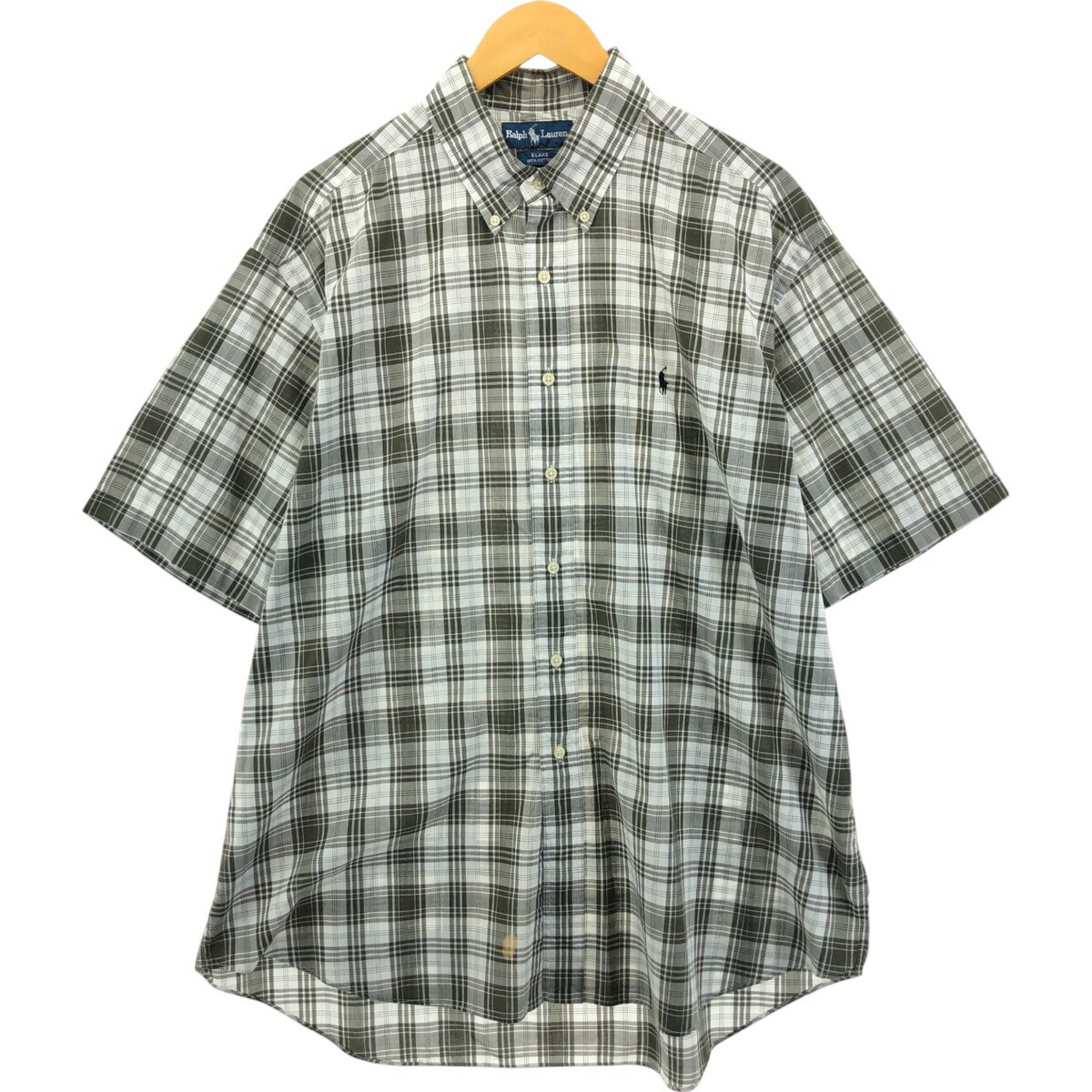 Rakuten - 古着 ラルフローレン Ralph Lauren BLAKE 半袖 ボタンダウン チェックシャツ メンズXL相当 /eaa552712 【中古】 【250524】 【SS2603_10】