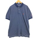 古着 ラルフローレン Ralph Lauren POLO GOLF ポロゴルフ 半袖 ボーダー ポロシャツ メンズL相当 /eaa552966 【中古】 【250530】