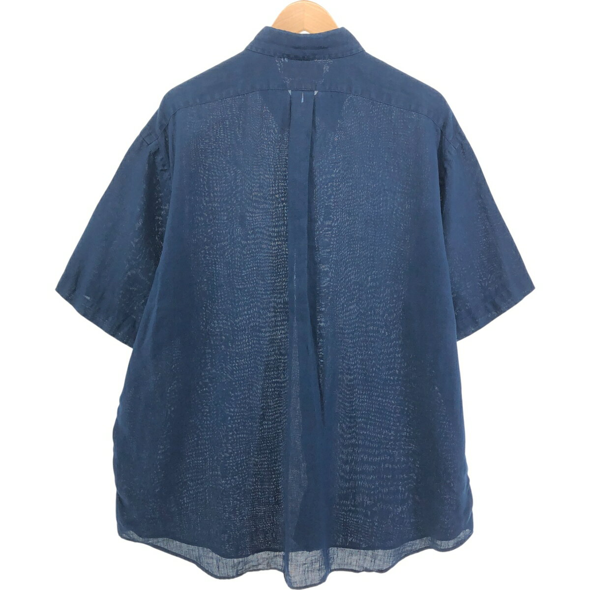 古着 ラルフローレン Ralph Lauren BLAKE 半袖 リネン ボタンダウンシャツ メンズXL相当 /eaa552967 【中古】 【250525】 【SS2509_10】