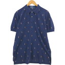 古着 ラルフローレン Ralph Lauren POLO by Ralph Lauren 総柄 半袖 ポロシャツ メンズL相当 /eaa552980 【中古】 【250527】