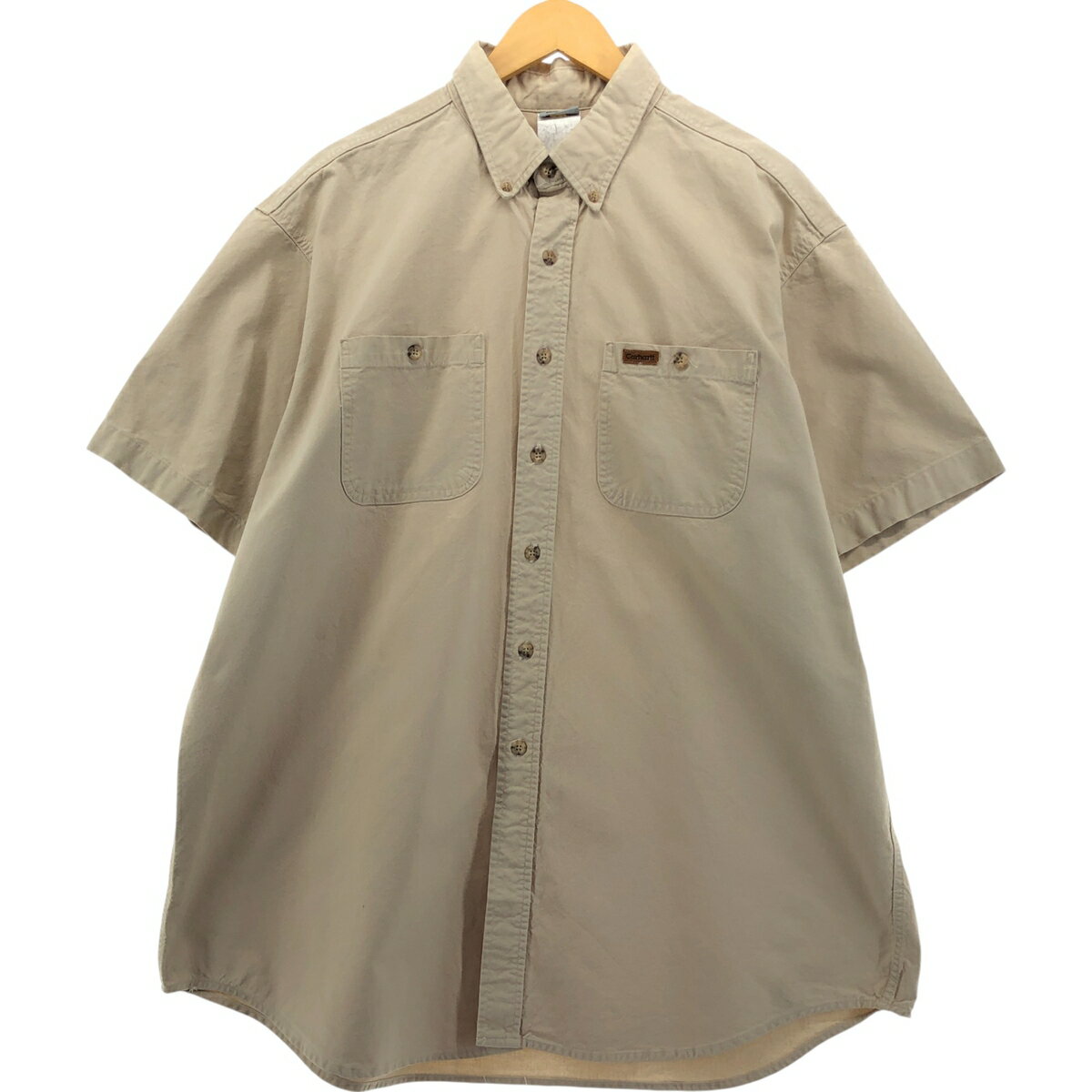 樂天商城 - 古着 カーハート Carhartt ボタンダウン 半袖 ワークシャツ メンズXL相当 /eaa552997 【中古】 【250530】 【SS2603_10】