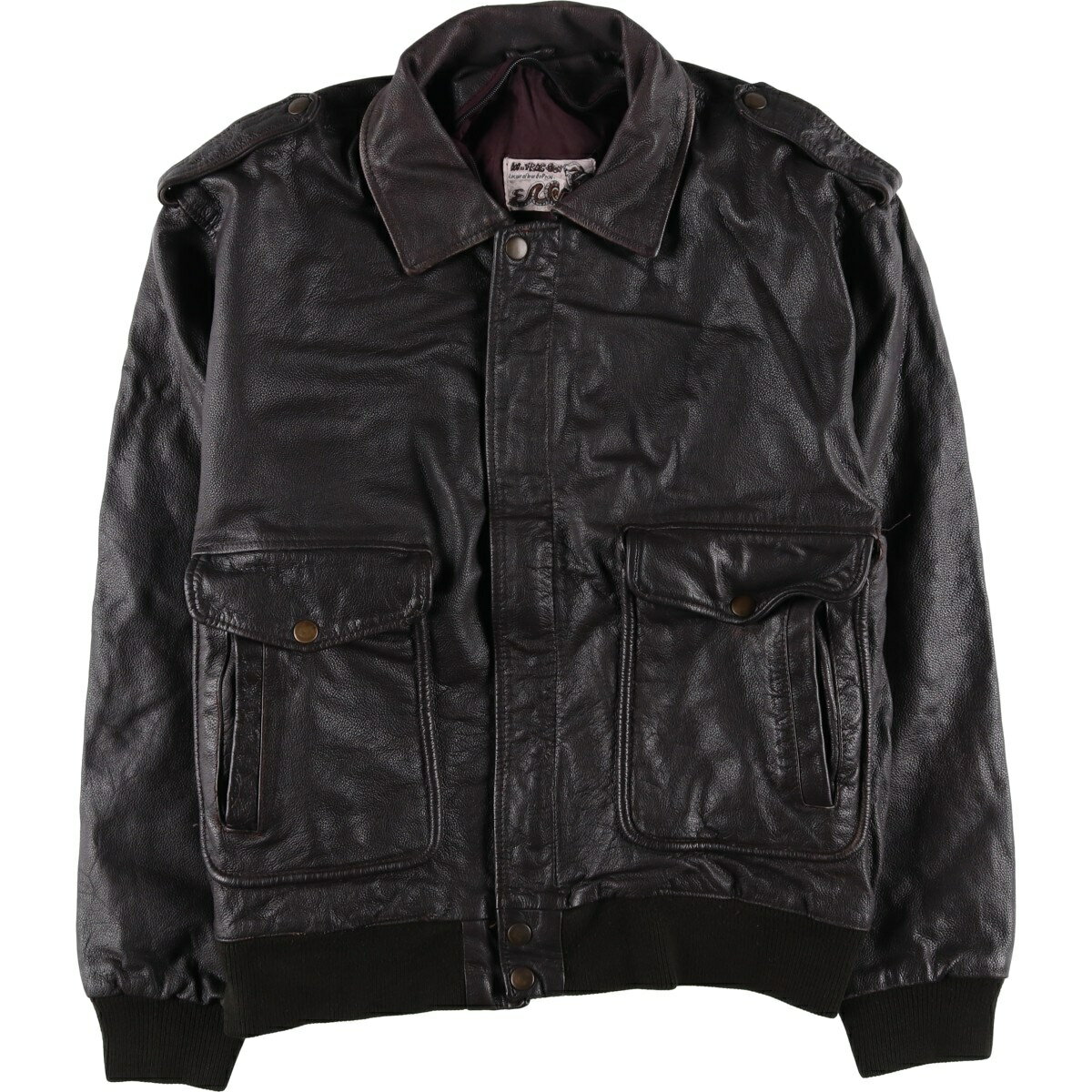 Rakuten - 古着 A-2タイプ レザーフライトジャケット メンズXL相当 /eaa553076 【中古】 【260109】 ブラウン系 春秋冬