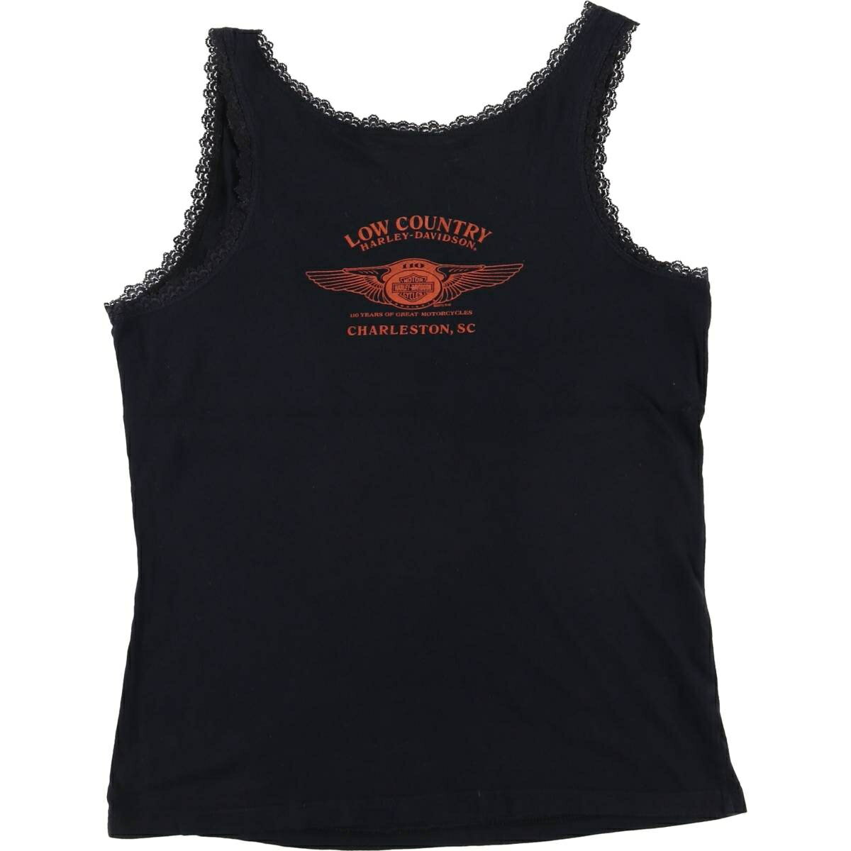 古着 ハーレーダビッドソン Harley-Davidson ラインストーン付き タンクトップ USA製 レディースL相当 /eaa553447 【中古】 【250608】 【Elulu/エルル】