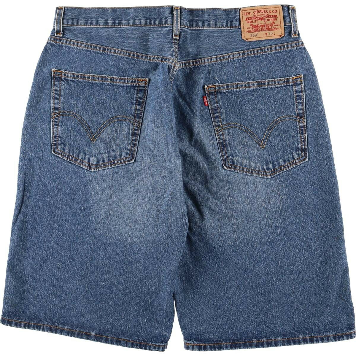 古着 リーバイス Levi's 569 LOOSE FIT デニムショーツ ハーフパンツ メンズw36相当 /eaa553659 【中古】 【250611】