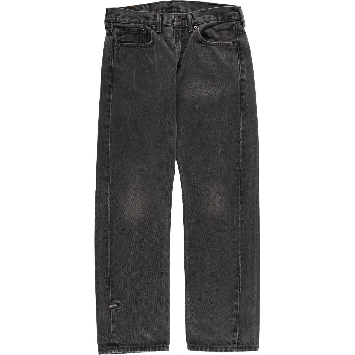 古着 リーバイス Levi's 505 ブラックデニム テーパードデニムパンツ メンズw31相当 /eaa553685 【中古】 【250616】 【SS2603_30】 ブラック系 春夏秋冬
